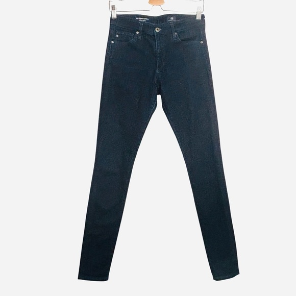 AG Adriano Goldschmied 'The Farrah' Skinny Jean Wms Sz 27R Dark Blue High Rise - Picture 3 of 10